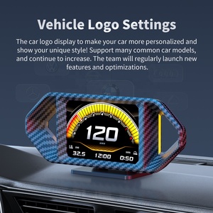 Compteur numérique intelligent OBD GPS LCD pour <span class=keywords><strong>voiture</strong></span>, affichage de la vitesse, du régime <span class=keywords><strong>moteur</strong></span>, de la température de l'eau, du turbo, de l'inclinateur, de la force G, HUD - Product Image 5