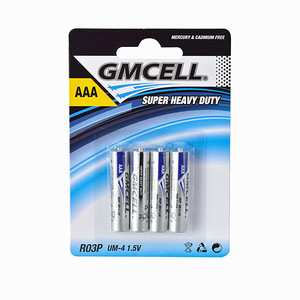 Batería GMCELL de Carbono Zinc de 1.5v, Alta Resistencia, R03p Aaa, Batería Seca para Control Remoto - Product Image 4