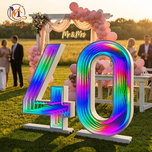 Lettere e Numeri Luminosi LED RGB Personalizzati in Metallo a Specchio per Insegne Aziendali, Matrimoni, Palcoscenici, Discoteche, Eventi VIP e Decorazioni per Feste - Product Image 4