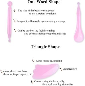 Strumento Gua Sha Ecologico per Alleviare la Tensione Muscolare, Raschietto in Resina per Viso e Corpo, Massaggiatore per Rilasciare Nodi e Ridurre il Dolore - Product Image 4