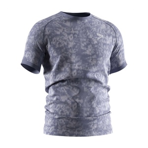 ออกแบบเสื้อผ้าฟิตเนสสำหรับคนรูปร่างใหญ่ เสื้อผ้าออกกำลังกายปี 2024 ขายส่งเสื้อยืดออกกำลังกายแบบเรียบ เสื้อคอมเพรสชั่นสำหรับออกกำลังกายสำหรับผู้ชาย - Product Image 3