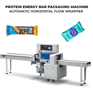 Machines d'emballage de barres énergétiques protéinées de nouvelle marque personnalisées, machines d'emballage de barres chocolatées, machines d'emballage horizontales - Product Image 1