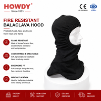 HOWDY EN13911 Capuche d'évacuation ignifuge en Nomex, capuche de protection incendie, capuche ignifuge pour pompiers, capuche résistante au feu pour pompiers