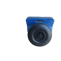 Panel Dolly Hochleistungs-Granitplatte Dolly 600LBS Kapazität Tür Dolly Cart mit 10in. Pneumatische Räder, Schwarz