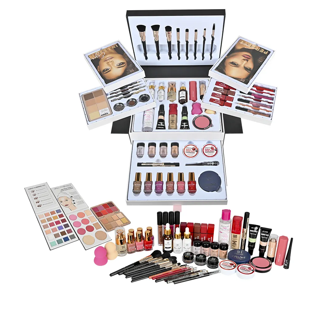 New Arrival Professional Gift Ideas makeup sets customized cosmetic accessories all in one full makeup kit