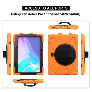 Étui pour tablette Samsung <span class=keywords><strong>Tab</strong></span> A8 X200 10.5 A7 T500 <span class=keywords><strong>a</strong></span> T590 P580 T580 T550 Bandoulière robuste en silicone pour PC Cove - Product Image 6