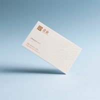 Cartes de remerciement personnalisées en papier couché de luxe avec impression feuille d'or pour petites entreprises, format et forme sur mesure, pelliculage brillant pour le commerce