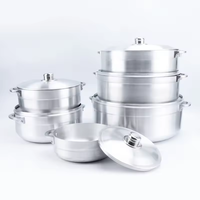 Set de Marmites en Aluminium Moulé Sous Pression 6 Pièces