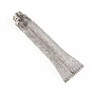 6 inch Stainless Steel Bazooka Screen 1/2" Thread Beer Brewing Kettle Filter Cylinder Homebrew Mesh Filter