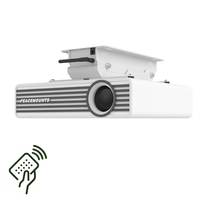 Support de projecteur de plafond inclinable à 90 degrés motorisé électrique avec matériau SPCC Capacité de 26,5 livres Télécommande