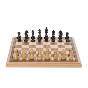 Set di Scacchi RUNAN Fatto a Mano <span class=keywords><strong>in</strong></span> <span class=keywords><strong>Legno</strong></span> Massiccio e Marmo, Regalo Importato per Bambini con <span class=keywords><strong>Backgammon</strong></span> Incluso - Product Image 5