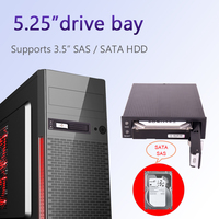 Unestech 3.5 pollici SATA HDD portachiavi in alluminio con supporto Hot-Swap per Computer server custodia per PC Box
