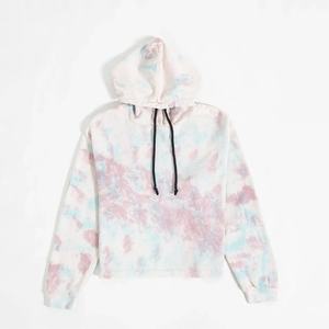 Wholesale Custom <b>Women</b> Hoodies <b>Womens</b> High Quality Heavyweight Cotton Hoodies Tie-dye <b>Pattern</b> <b>Fleece</b> Pullover Hoodie for <b>Women</b> - Product Image 3