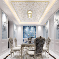 Panneaux muraux de luxe en pvc, intérieur décoratif, plafonnier pour restaurant, Offre Spéciale