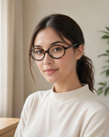 Lunettes de lecture ovales en acétate HL56076 à motif rayé, légères, unisexe, largeur de lentille 52 mm, pour usage quotidien