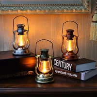 Lanterne vintage en forme de cheval, lampe à pétrole portable, lampe de camping extérieure, lampe de cour, lampe solaire LED de jardin A0015