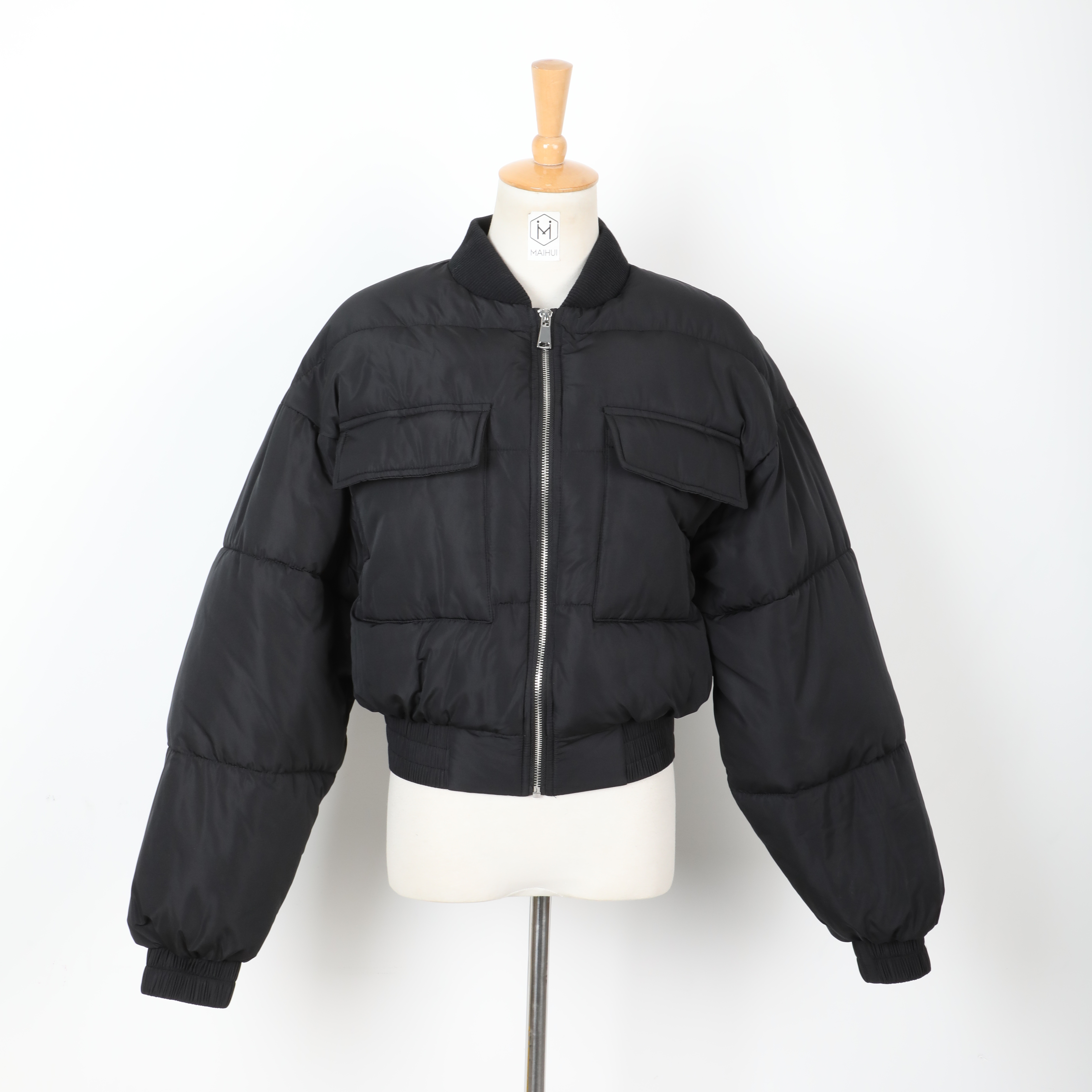 Оптовая продажа, лидер продаж, модная короткая пузырчатая куртка для женщин