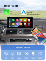 RoadNavi Android 13 Android Radio de coche inalámbrico Carplay GPS Navi reproductor Multimedia para Audi A6 2012-2015