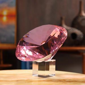 9 cores Fengshui Decoração de Móveis Grande Cristal De Vidro Clear <span class=keywords><strong>Diamond</strong></span> Com Muitas Facetas - Product Image 1