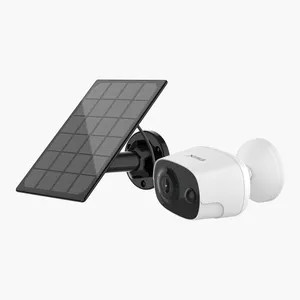 Kamera CCTV IP Tenaga Surya Full HD, Kamera Keamanan Rumah Daya Rendah, Pintar Luar Ruangan dengan Energi Surya dan Kamera Nirkabel Penglihatan Malam Sim