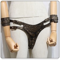 Jiuai SM Ensemble de bondage féminin avec pantalon de contrainte et dispositif de verrouillage Yang, Jouets sexuels pour adultes Fabriqué à Ningbo