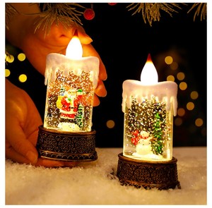 Quả cầu tuyết hiệu ứng IP44 pin không thấm nước hoạt động đèn giáng sinh shuangyuan thanh lịch đèn gió giáng sinh tuyết nước đèn lồng - Product Image 6