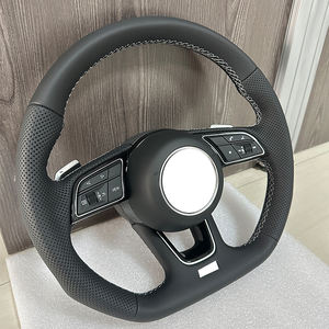 Para Audi <span class=keywords><strong>S4</strong></span> A5 A4 S3 S5 S6 S7 RS3 RS4 Rs5 Rs6 Rs7 Q3 Q5 Q7 Q8 A3 A6 A7 A8 B9 B8.5 R8 TT C8 volante de fibra de carbono Led - Product Image 3