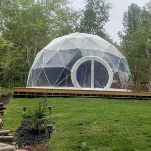 Tenda a Cupola Glamping da 6M in PVC e 8M di Diametro, Impermeabile, con Isolamento in Cotone e Struttura in Acciaio per Campeggio e Resort all'Aperto - Product Image 5