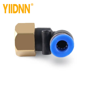 PLF gomito 4 6 8 10 12 femmina connettore a spinta nuovo 1/8 \ "1/4 \" 3/8 \ "1/2 \" raccordi pneumatici rapidi per connettore aria - Product Image 2