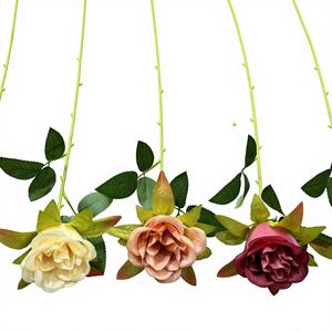 Roses artificielles réalistes en soie pour décorations de mariage, centres de table, fleurs murales, remise de diplômes, Noël, Nouvel An chinois ZR1441 - Product Image 4