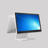 Nouvelle solution POS tactile à 10 points de 15,6 pouces, écran tactile capacitif double écran avec interface USB et série