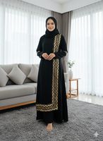 Robe Abaya Arabe Traditionnelle pour Femmes – Styles Longs et Modestes pour Soirées, Tenues Décontractées et Vêtements d'Intérieur – Style Dubaï pour Soirées, Tenues Décontractées et Quotidiennes