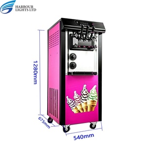 Nhà Máy Giá Máy làm kem 3 hương vị mềm <span class=keywords><strong>Ice</strong></span> <span class=keywords><strong>Cream</strong></span> Maker tự động Máy snack cho món tráng miệng cửa hàng - Product Image 2