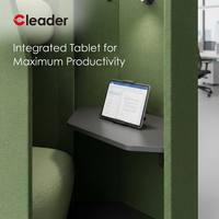 Sofá Acústico Modular Ergonómico Moderno para Reuniones, Tapizado en Tela, con Respaldo Alto Integrado y Aislamiento Acústico