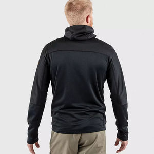 OEM ODM Hombres Casual Running Chaquetas Cortavientos ligero con cuello alto Negro Cremallera completa Tendencia Top para la primavera - Product Image 3