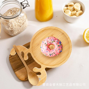 Bamboo Reindeer <b>Tray</b> 30cm Christmas Dessert Serving Plate For Party Food Display - Product Image 4