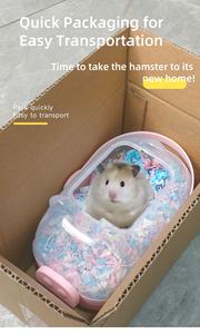 USMILEPET Best-seller Cage de voyage pour hamster en PP Cage de transport en forme de cochon Cage pour petit hamster facile à transporter Cage pour petits animaux - Product Image 2