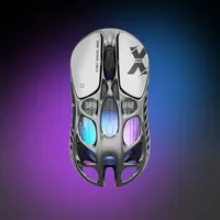 GravaStar Mercury X Pro 8KHz Tri-Mode Wireless Gaming Mouse PAW3950 32K DPI 49g Magnesium Hollow 110 Jam GLOWSYNC RGB