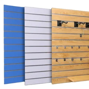 15 mm 18 mm Schieferwand mit Schlittenrille Mdf-Brett dekorative Schieferwand für Möbel Supermarkt-Vorführungsregal