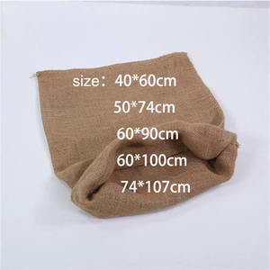 Fabrika özelleştirme doğal jüt çanta 25kg 50kg 100kg jüt Gunny çanta tahıl kahve çekirdekleri mısır ambalaj çantası - Product Image 2