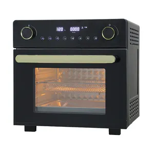 Nhà máy trực tiếp Chất lượng cao để bán với đối lưu và Rotisserie nướng lò nướng bánh mỳ không khí kỹ thuật số Nồi chiên Lò nướng điện