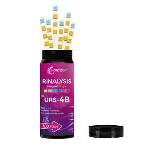 Bandelettes réactives URS-4B pour analyse d'<span class=keywords><strong>urine</strong></span> à domicile, multiparamètres, pour le glucose, le pH, les protéines et le sang - Product Image 4