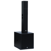 Subwoofer Profesional Potenciado de 900W Sistema LA Columna de Altavoz de Dos Vías Subwoofer Activo de 18 Pulgadas Columna Line Array para Interiores/Exteriores