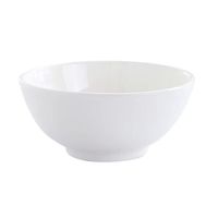 Ensemble de bols en porcelaine blanche écologiques, ronds, résistants aux hautes températures, pour riz et soupe, idéal pour les fêtes, vente directe usine, prix de gros, faciles à nettoyer