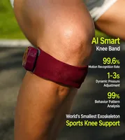 Mini-exosquelette de soutien du genou IA, design respirant de science-fiction pour le tennis, le badminton et les sports de balle