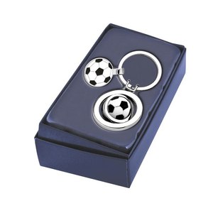 Porte-clés de football en métal personnalisé avec pièce de monnaie - Product Image 2