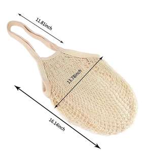High Quality Eco-Friendly Mesh Tote Organic Cotton <b>Net</b> for Fruit Vegetables Reusable Shopping <b>Bag</b> - Product Image 5