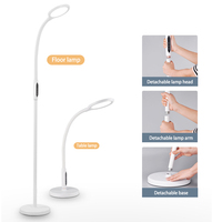 Lampe de table moderne nordique simple, électrique, avec télécommande/tactile, pour salon, chambre à coucher, bras flexible, lampe sur pied rétractable
