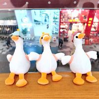 Porte-clés en peluche Dabai Goose au style créatif et mignon pour sac à dos et voiture, emballé individuellement, petits cadeaux en gros