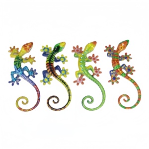 Decoración de Pared de Resina Creativa Moderna Hecha a Mano por Gecko Craft, Figuras de Animales Personalizadas, Adorno de Pared de Lagarto de Moda para el Hogar - Product Image 3